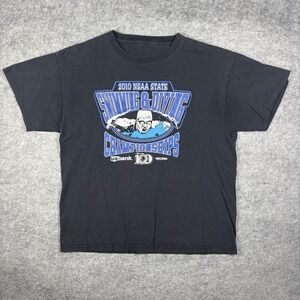 Vintage 2010 NSAA State Swimming & Diving Championships T-Shirt Black XL 22x27‎